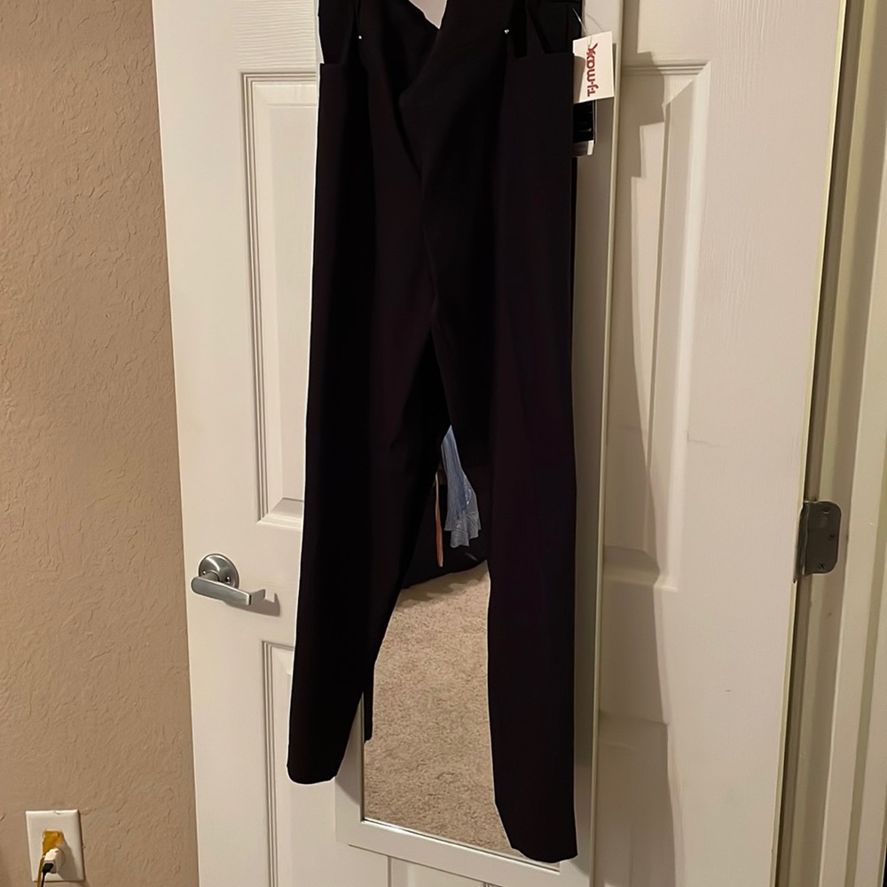Black stretchy slacks